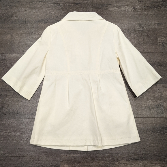 NWOT Forever Twentyone Cream Color Spring Coat Size S - Picture 2 of 6